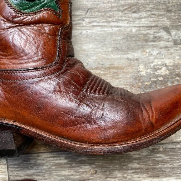 EUC - Old West Barnwood Vintage Turquoise Boots - Picture 6 of 11